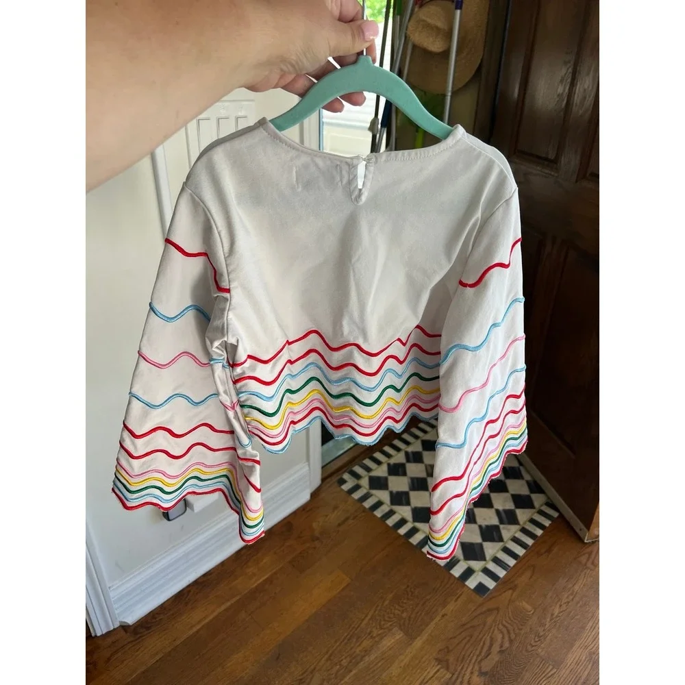 Lola & the boys wavy colorful top girls‎ size 8